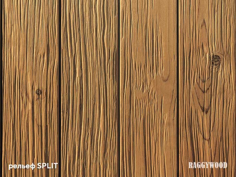 RAGGY WOOD рельеф SPLIT